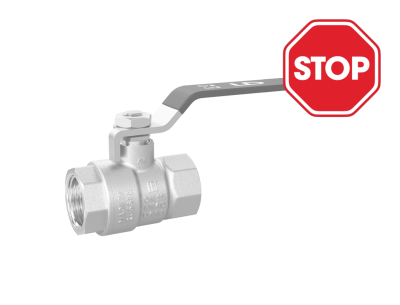 Кран шаровой латунный LD Pride 47.50.В-В.Р Ду 50 Ру 25 рычаг стальной (red)