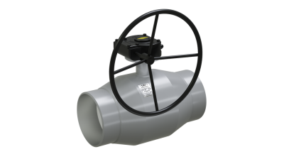 Кран шаровый LD КШЦПР из стали 20 Ду125 Ру2,5МПа полнопроходной с редуктором