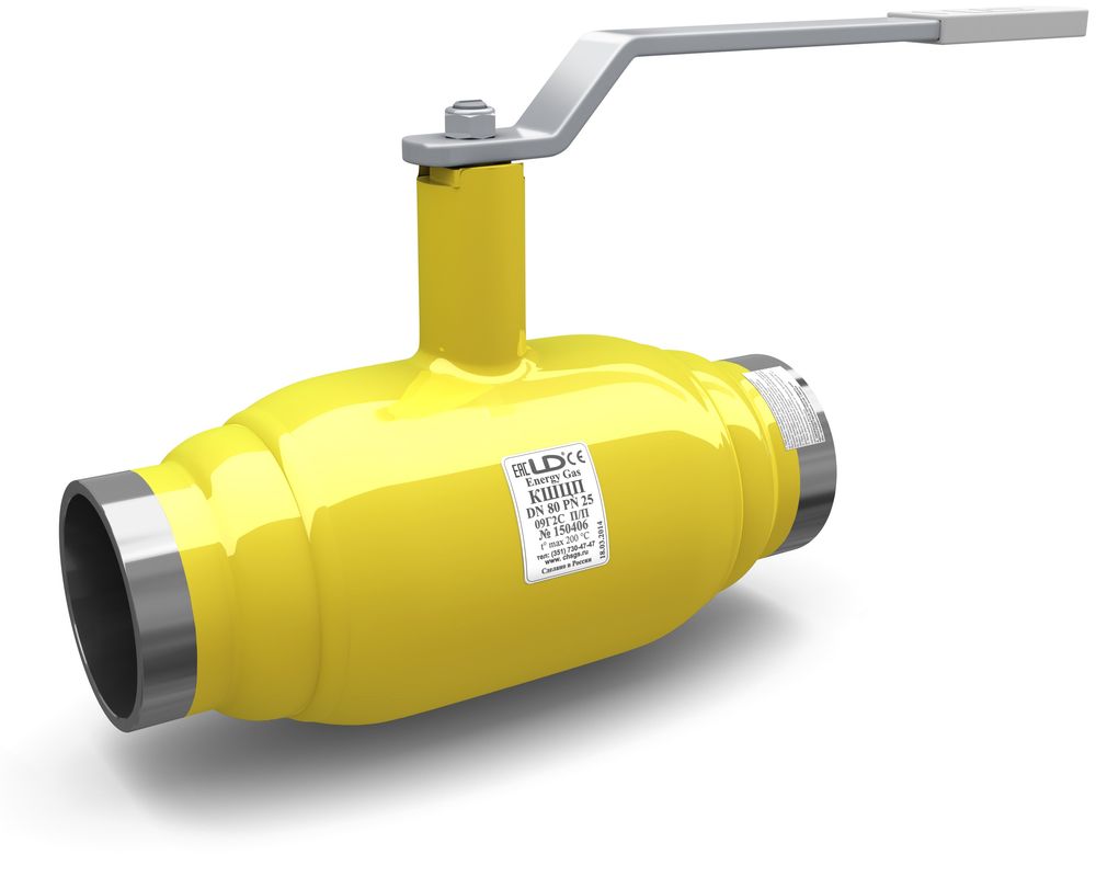 Кран шаровый LD КШЦП Energy Gas 010.040.П/П.03. из стали 09Г2С Ду10 Ру4,0МПа