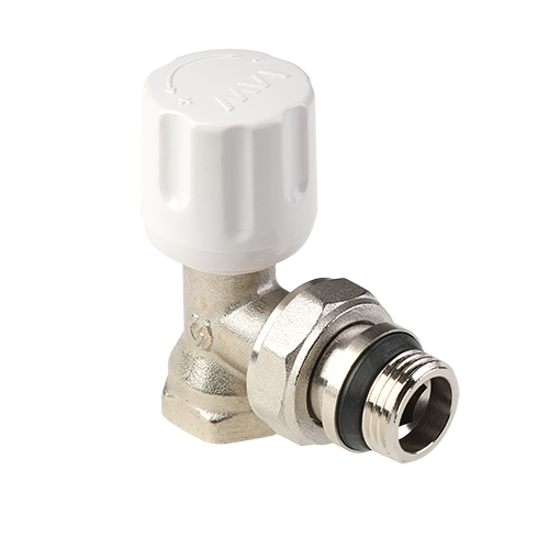 Вентиль радиаторный угловой ручной с кольцом 1/2"