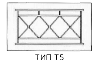 Пешеходное ограждение ограничивающее (ПО)