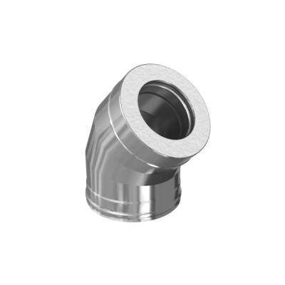 Сэндвич-колено 135° (304/0,8мм + нерж.+ ceramics) Ф150х210