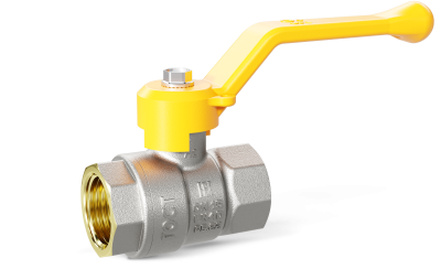 Кран шаровой латунный LD Pride 47.50.В-В.Р GAS Ду 50 Ру 25 рычаг