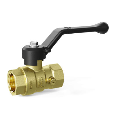 Кран шаровой латунный для манометра LD Pride 44.15.В-В.2М.Р Ду 15 М20 Ру 40 рычаг с биркой