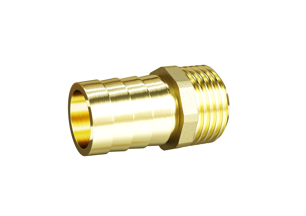 Штуцер для шланга LD Pride Дн16х1/2” НР латунь