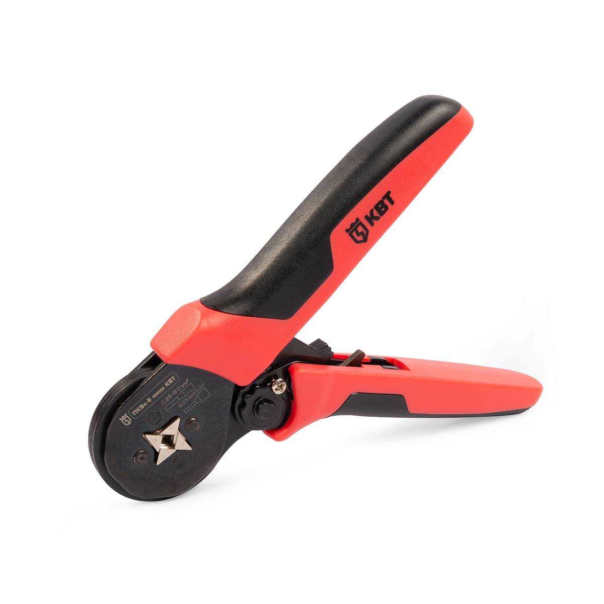 ПКВк-6 мини серия ПРОФИ КВТ ПКВк-6 мини серия ПРОФИ Универсальные пресс-клещи для опрессовки втулочных наконечников