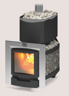 Печь для бани Теплодар Русь-сетка 25 Л Панорама