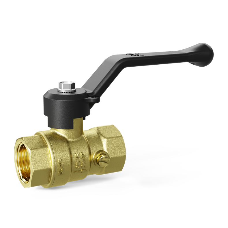 Кран шаровой латунный для манометра LD Pride 44.15.В-В.2М.Р Ду 15 М20 Ру 40 рычаг с биркой