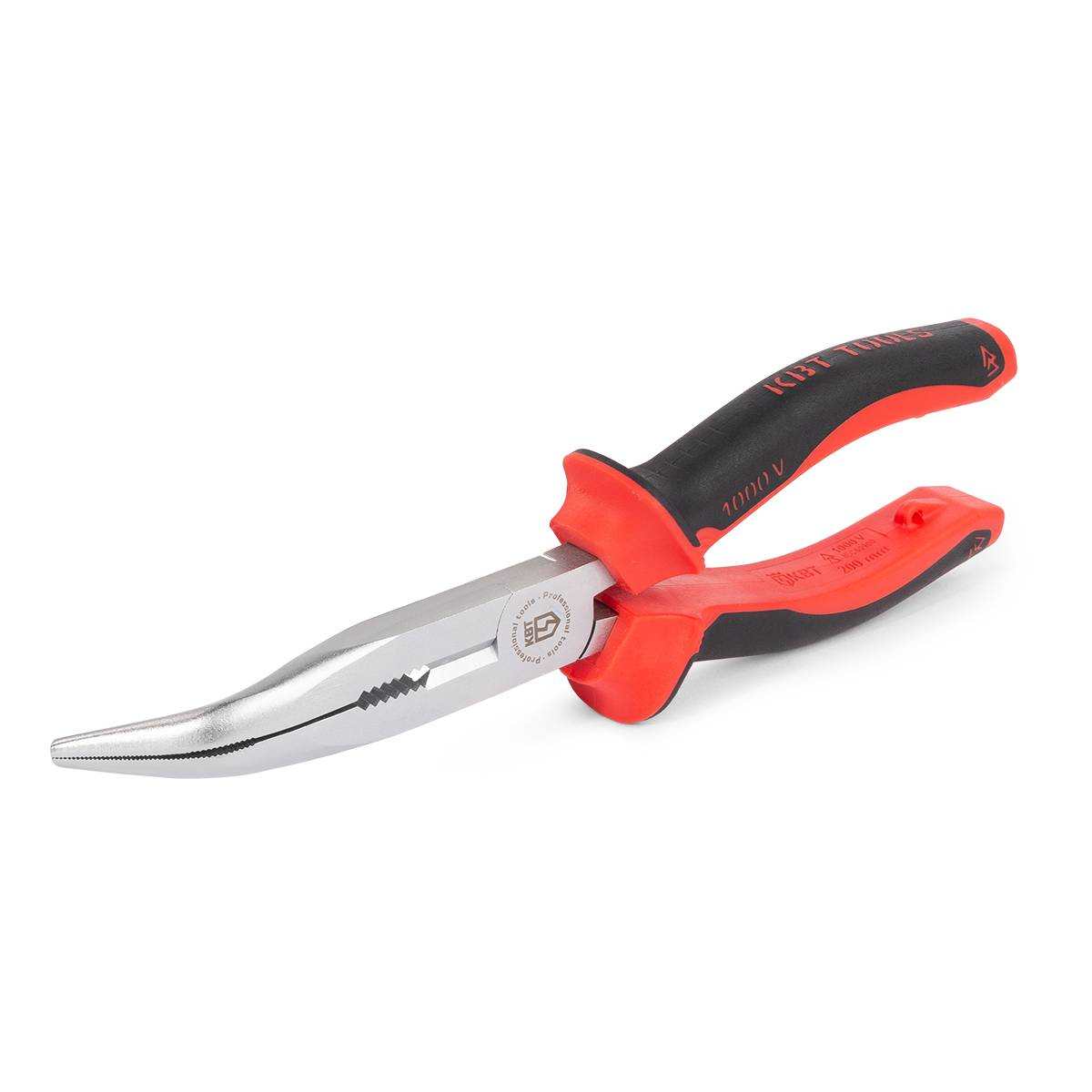 Длинногубцы изогнутые диэлектрические 200 мм серия СТАНДАРТ КВТ Длинногубцы изогнутые диэлектрические 200 мм серия СТАНДАРТ