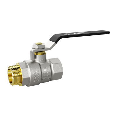 Кран шаровой латунный LD Pride 47.50.В-Н.Р Ду 50 Ру 25 рычаг стальной