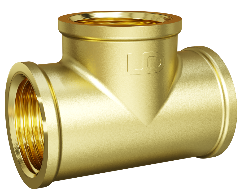 Тройник LD Pride DN50 (2") ВР/ВР/ВР латунь (2)