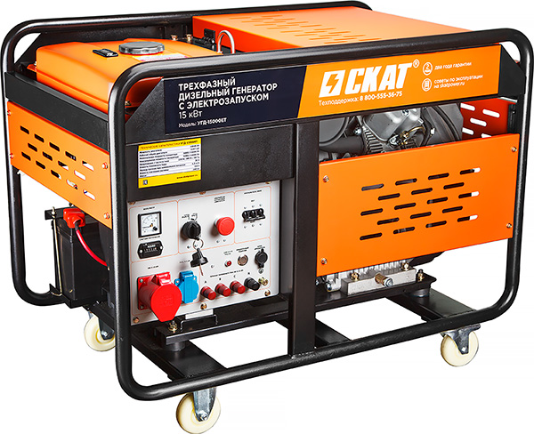 Установка генераторная дизельная УГД-15000EТ PROFF (5 кВт в режиме 220 В)