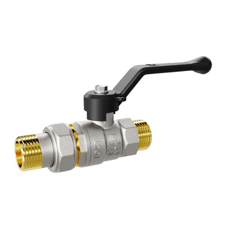 Кран шаровой латунный LD Pride 47.20.Н-ГШ.Р Ду 20 Ру 40 рычаг с биркой