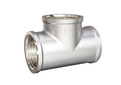 Тройник LD Pride DN50 (2") ВР/ВР/ВР латунь никель