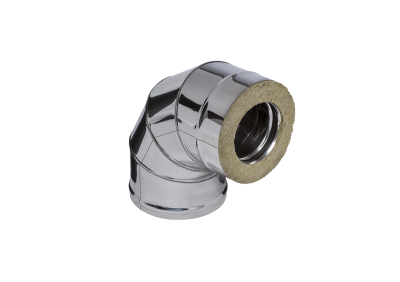 Сэндвич-колено 90° (430/0,8мм + нерж.) Ф180х280