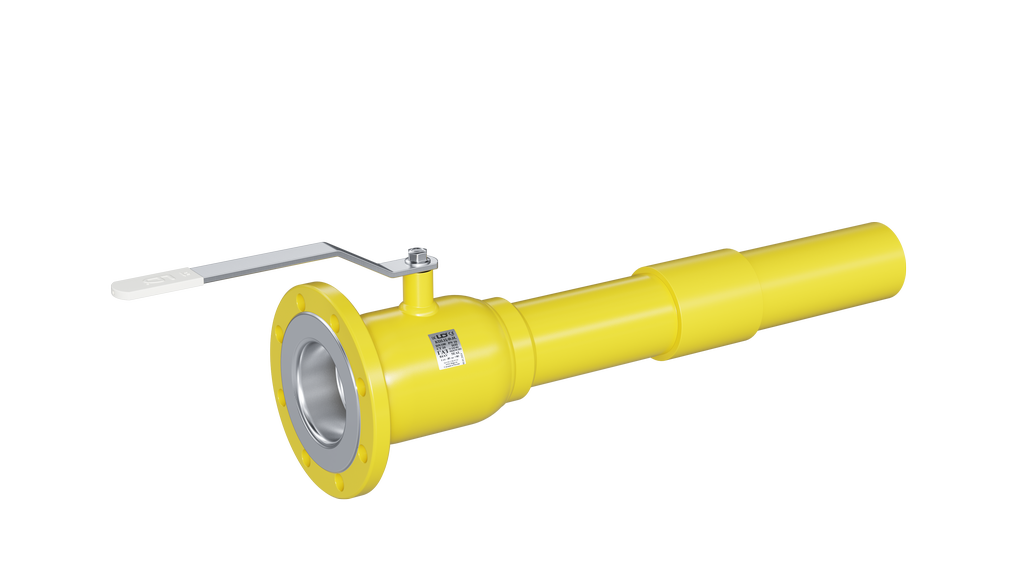 Кран шаровый LD КШЦФИ Gas 150/125.016.Н/П.02. из стали 20 Ду150/125 Ру1,6МПа