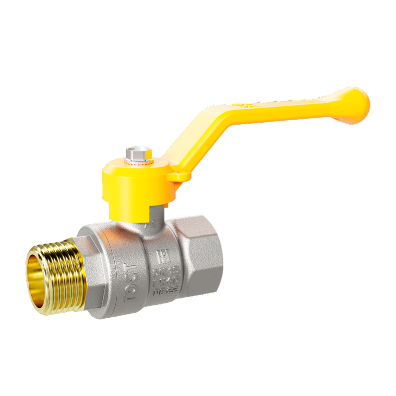 Кран шаровой латунный LD Pride 47.20.В-Н.Р GAS ГС Ду 20 Ру 40 рычаг