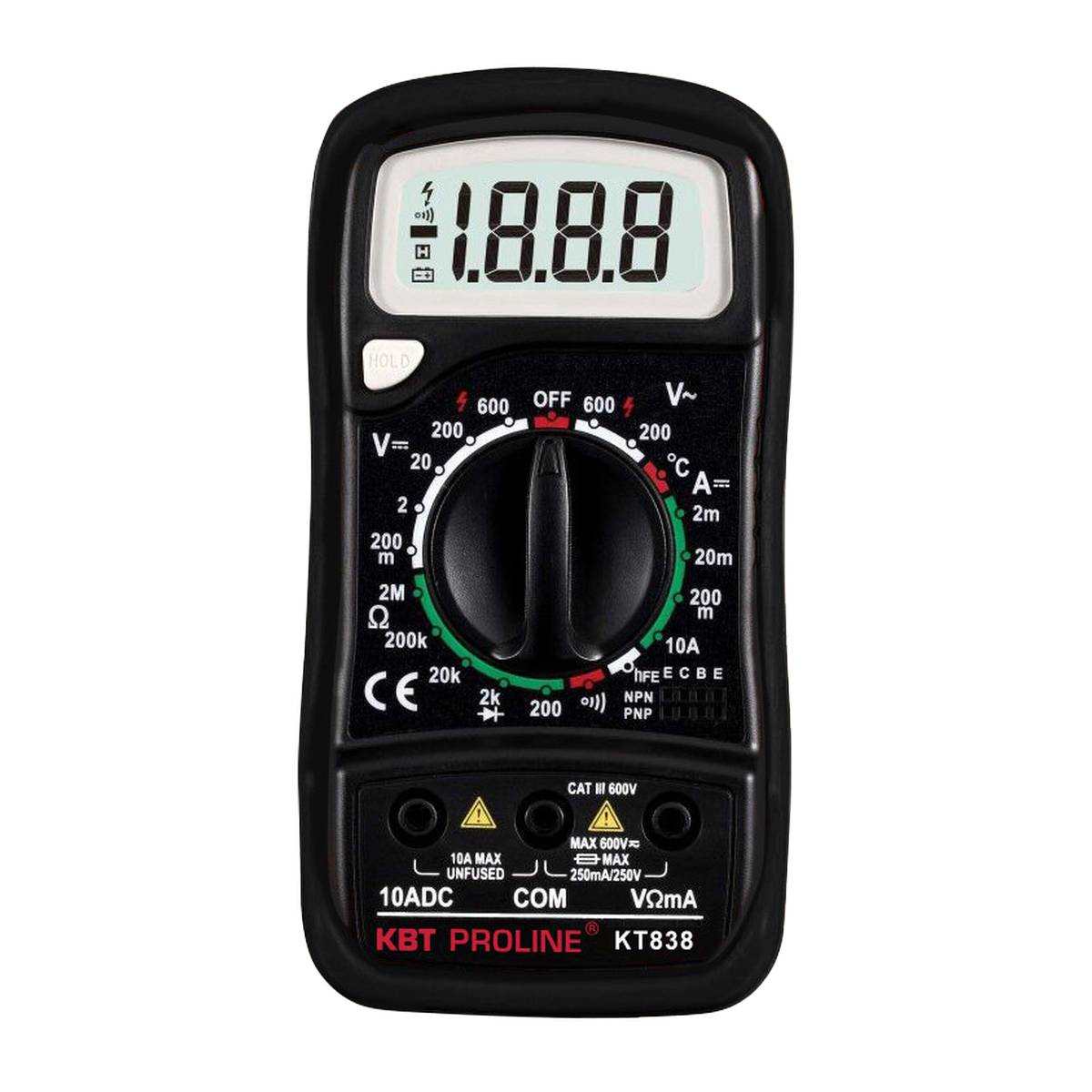 KT 838 серия PROLINE КВТ KT 838 серия PROLINE Мультиметр цифровой