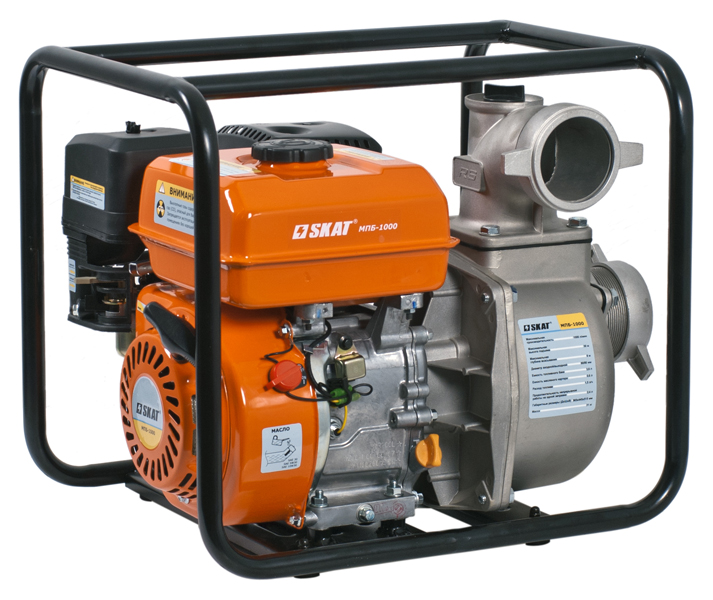 Мотопомпа бензиновая МПБ-1000 (чистая вода, 3 дюйма)
