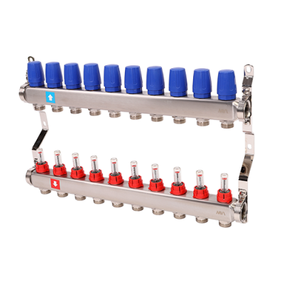 Коллектор с расходомерами, 10 выхода