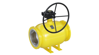 Кран шаровый LD КШЦФ Р Gas 150,016.П/П.02. из стали 20 Ду150 Ру1,6МПа с редуктором