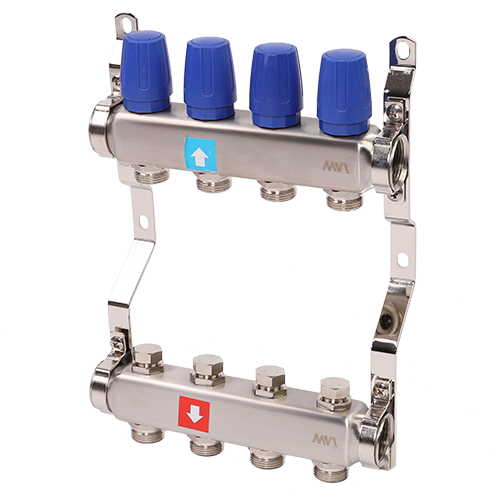 Коллектор без расходомеров, 4 выхода