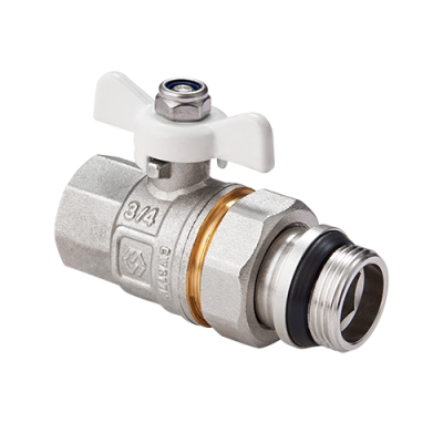 Кран-американка с кольцом 3/4" вн.-нар. бабочка