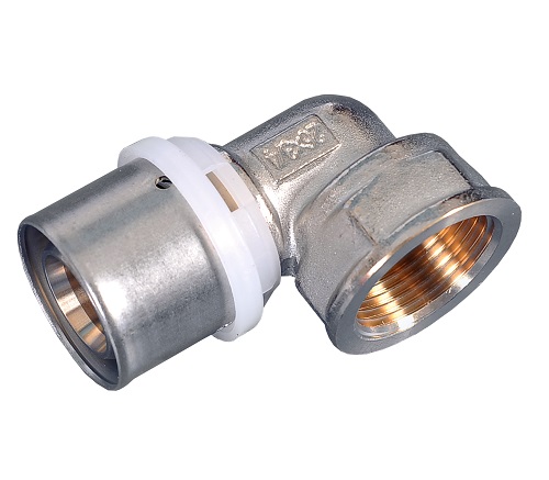 Пресс-фитинг угольник с переходом на внутреннюю резьбу MVI 26х1"