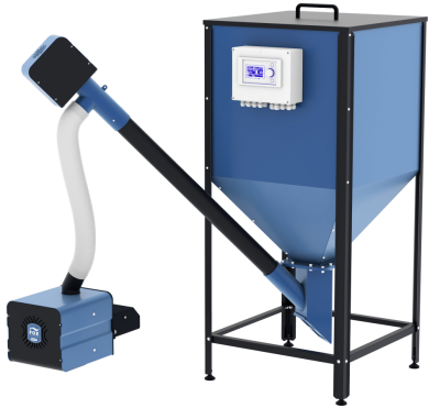 Пеллетная горелка ZOTA Fox 43 (горелка+ПУ+механизм+бункер)