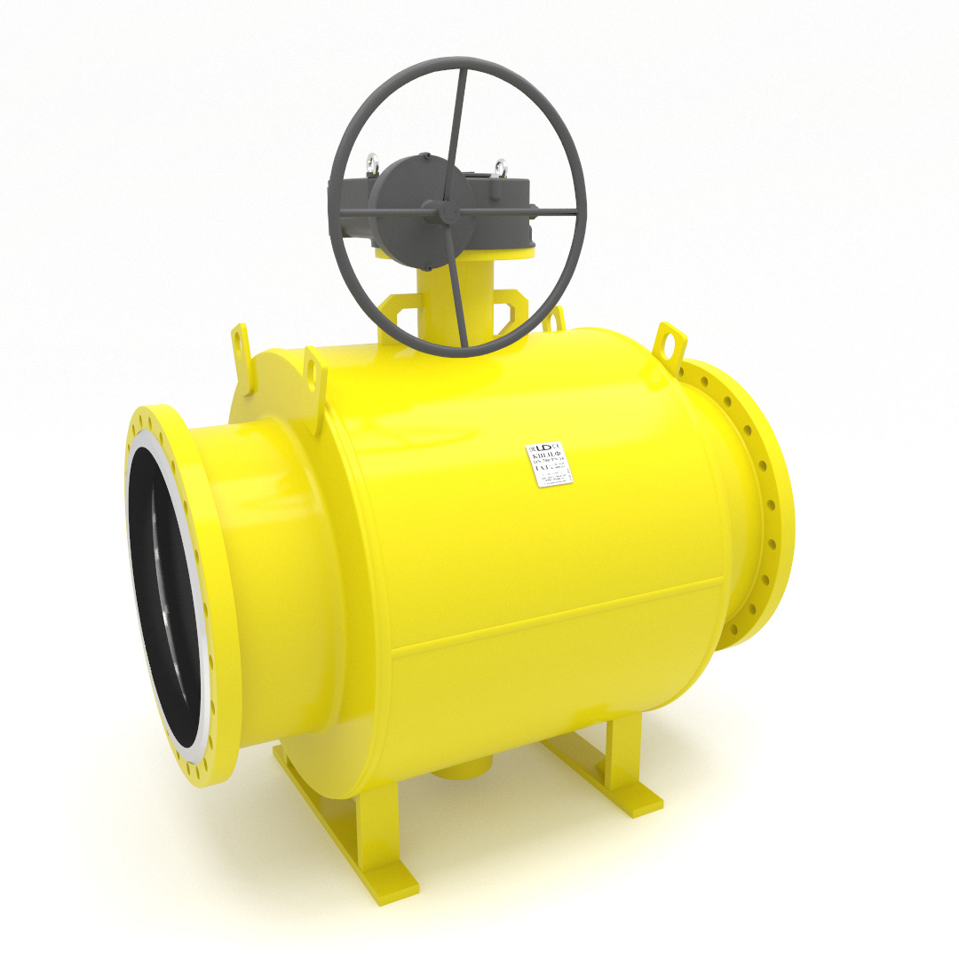 Кран шаровый LD КШЦФ Р Energy Gas 800/700.016.Н/П.03. из стали 09Г2С Ду800/700 Ру1,6МПа с редуктором