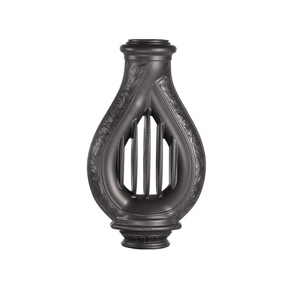 Конвектор PROMETALL Лира для печей 150мм, дымоход 130мм, цвет чёрный