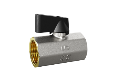 Кран шаровой мини для подключения сантехнических приборов LD Pride 46.15.В-В.Ф Ду15 Ру16