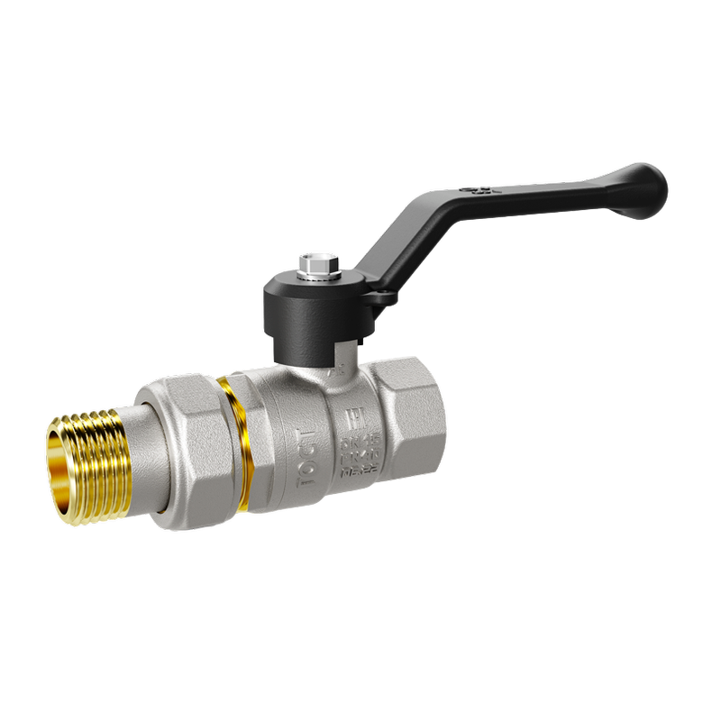 Кран шаровой латунный LD Pride 47.32.В-ГШ.Р Ду 32 Ру 25 рычаг с биркой