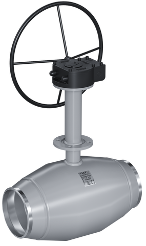 Кран шаровый LD для подземной установки КШЦПР из стали 20 Ду300 Ру2,5МПа полнопроходной Н=700мм с редуктором