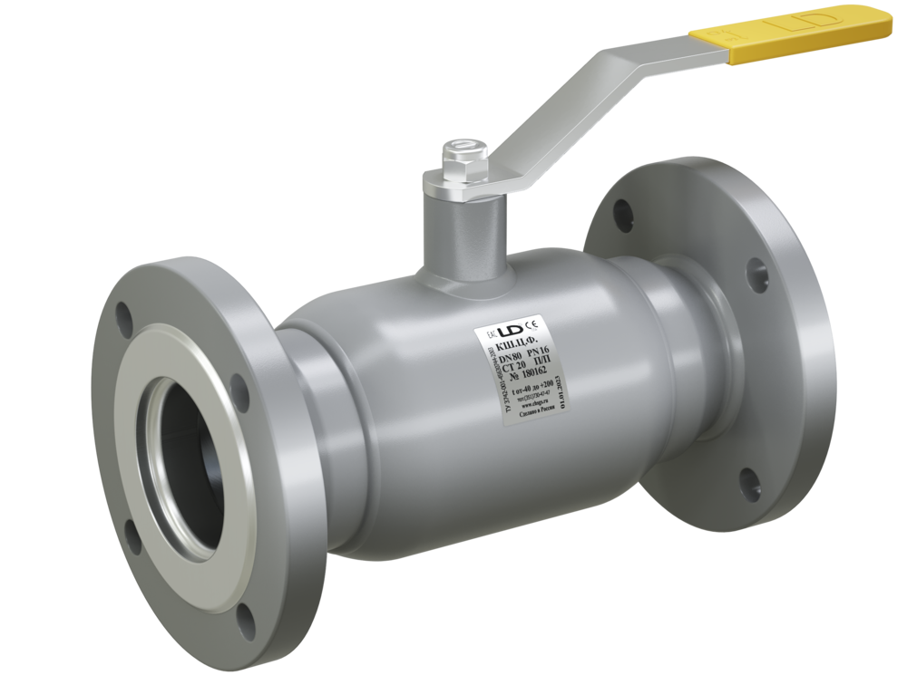 Кран шаровый LD КШЦФ из стали 20 Ду100 Ру2,5МПа полнопроходной L = 230