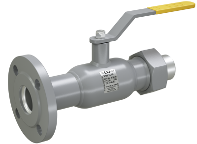 Кран шаровый LD КШЦК из стали 20 Ду25 Ру1,6МПа полнопроходной (фланец/штуцер)