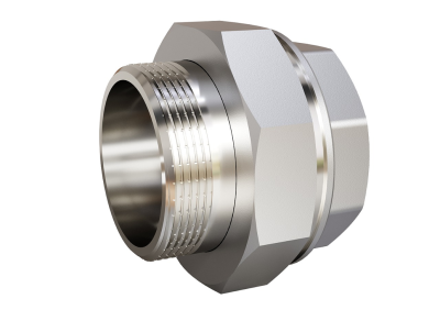 Сгон разъемный (американка) LD Pride DN40 (1 1/2") ВР/НР латунь никель