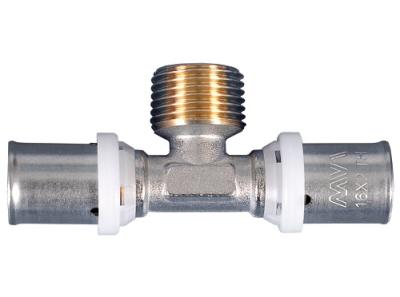 Пресс-фитинг тройник с переходом на наружную резьбу MVI 20х1/2"х20