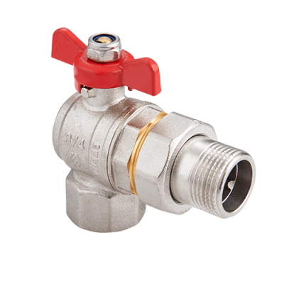 Кран-американка угловой MVI 1" вн.-нар. бабочка