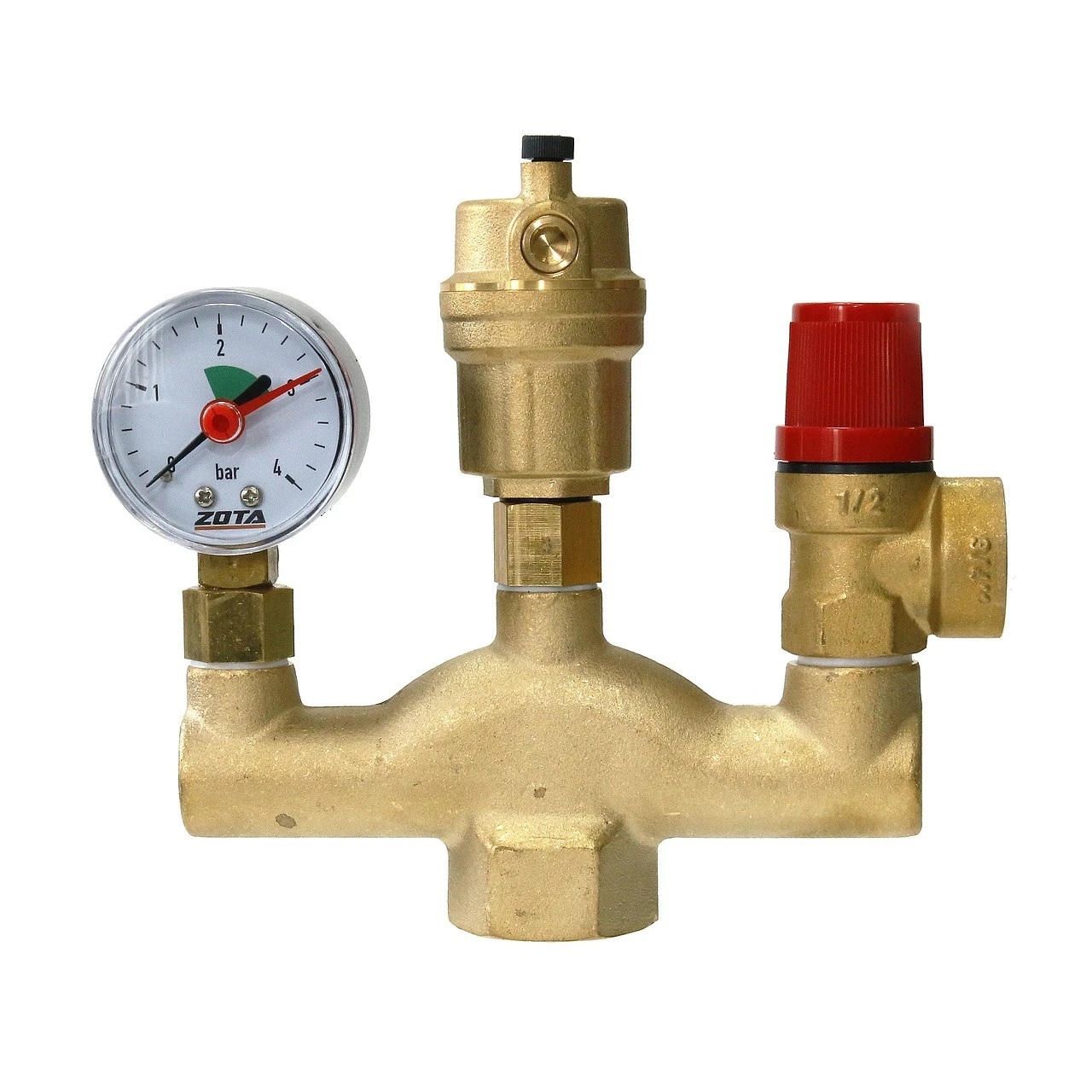 Группа безопасности котла 1" 3 bar ZOTA латунь