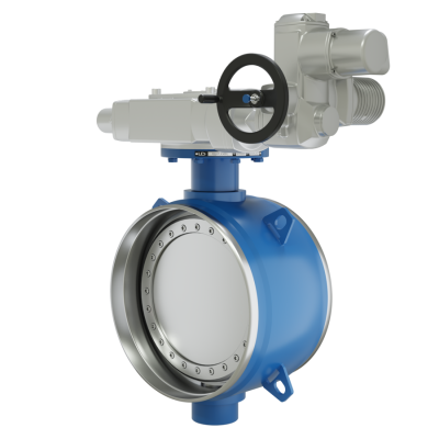 Поворотно-дисковый затвор 3-х эксцентриковый LD Energy под электропривод из стали 09Г2С, ПДЗ.П.Э.800.025.03