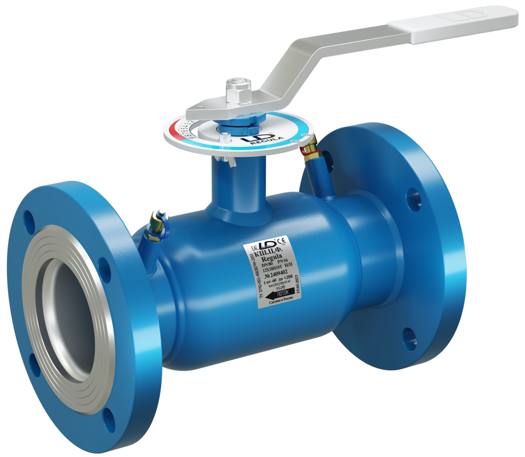 Кран шаровый LD КШЦФ Energy Regula из стали 12Х18Н10Т Ду40 Ру4,0МПа