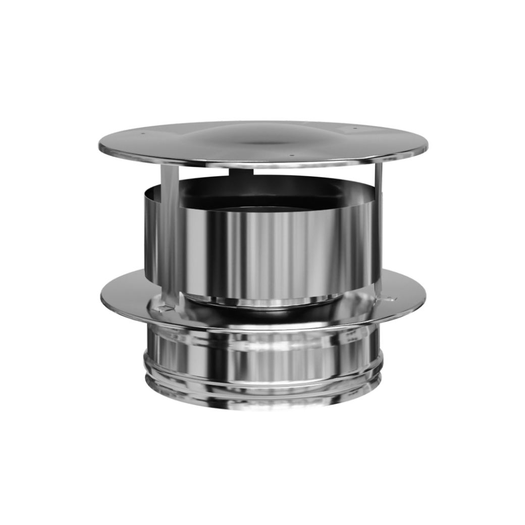 Оголовок с ВЕТРОЗАЩИТОЙ (430/0,5 + нерж.) Ф115х200