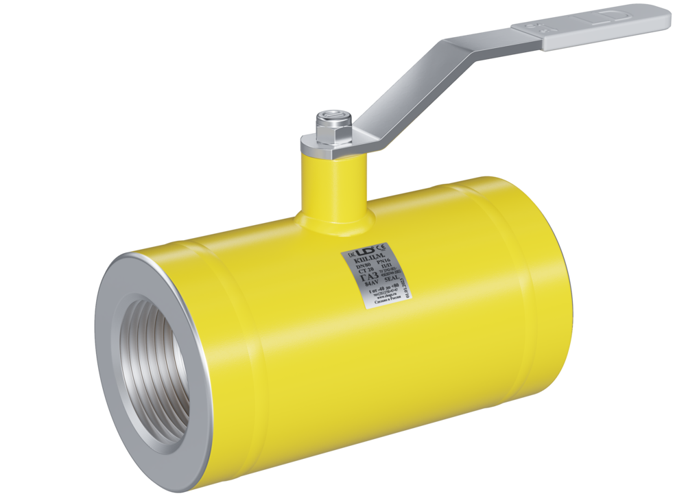 Кран шаровый LD КШЦМ Gas 080.025.П/П.02. из стали 20 Ду80 Ру2,5МПа