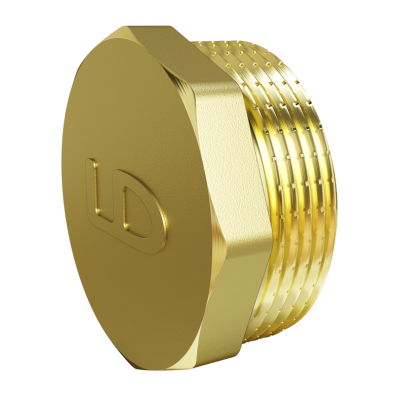 Пробка (в трубу) LD Pride DN40 (1 1/2") НР латунь
