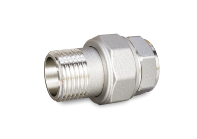 Сгон разъемный (американка) LD Pride DN32 (1 1/4") ВР/НР  латунь никель с биркой