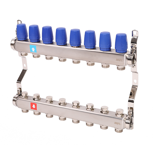 Коллектор без расходомеров, 8 выходов