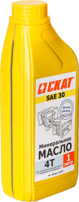 Масло для 4-тактных двигателей минеральное SAE 30 1 л