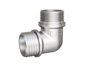 Угол 90 гр LD Pride DN20 (3/4") НР/НР латунь никель