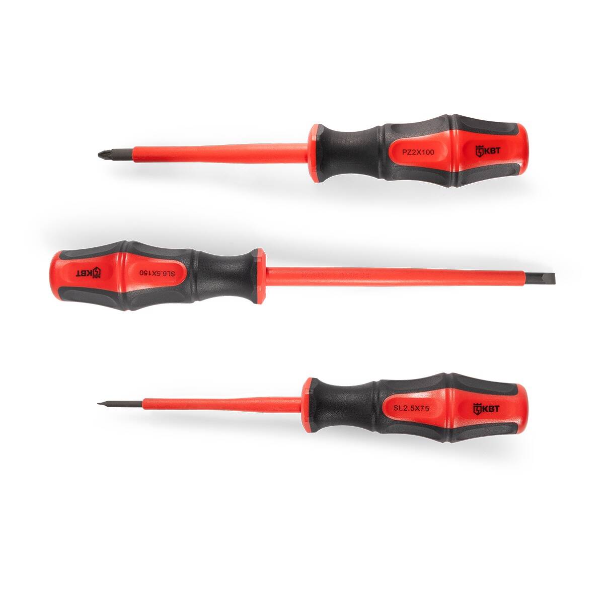 Отвертка диэлектрическая шлицевая 2.5х75 серия ПРОФИ КВТ Отвертка диэлектрическая шлицевая 2.5х75 серия ПРОФИ